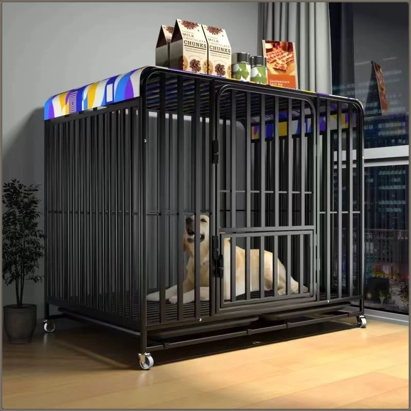 狗笼子六面全管大型犬狗笼加粗中型犬笼子金毛拉布拉多室内带厕所