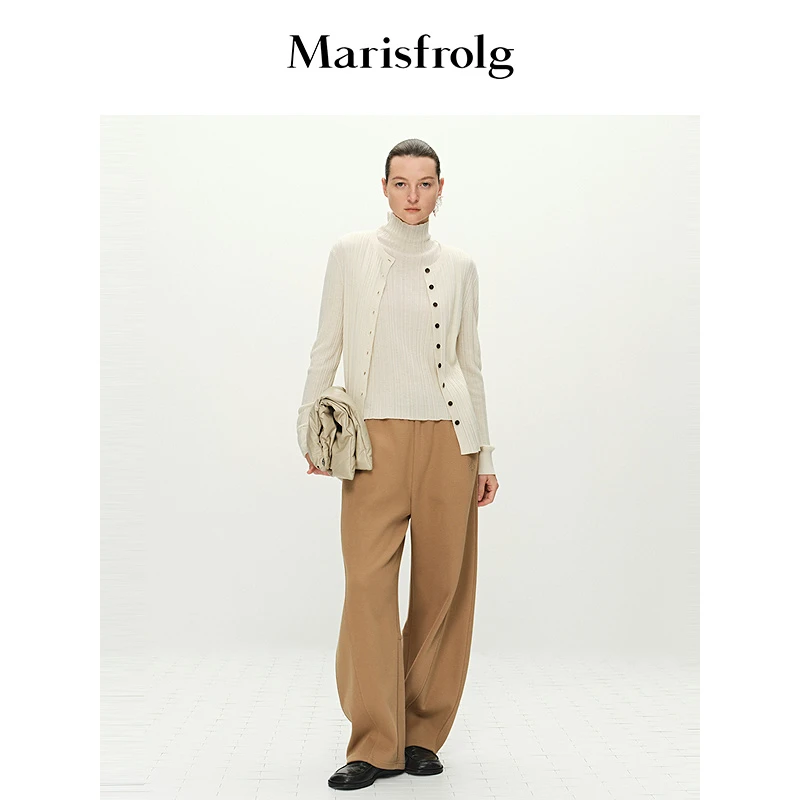 Marisfrolg玛丝菲尔25春夏经典气质打底新年毛衣针织衫A1FZ1814M