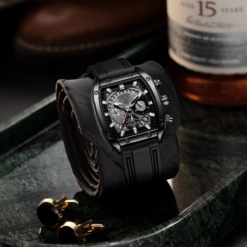 Peak/匹克正品牌男士手表新款酒桶型学生全自动石英腕表送男朋友