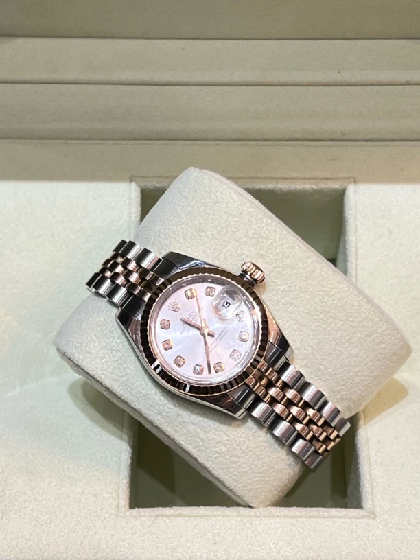 95新 Rolex/劳力士 北京国贸全套/劳力士179171女装日志/表径26mm