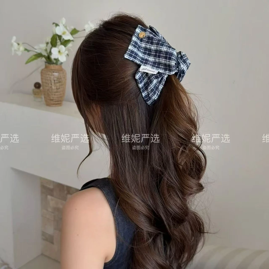 韩系学院三角抓夹气质百搭修饰扁头发夹后脑勺盘发鲨鱼夹