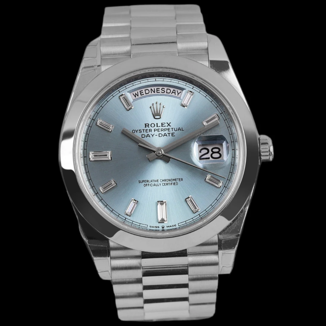 95新 Rolex/劳力士 S/铂金冰蓝DD228206/21年全套/40mm