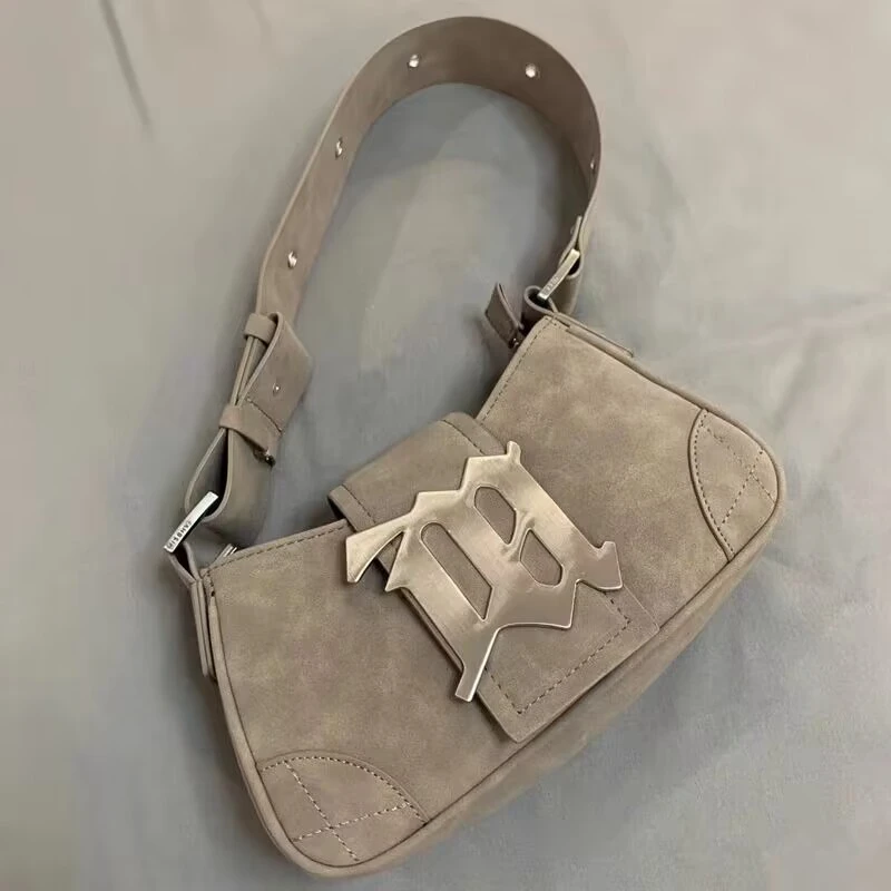 新款小众设计女包复古单肩手提包辣妹腋下包时尚潮流高级感手提包