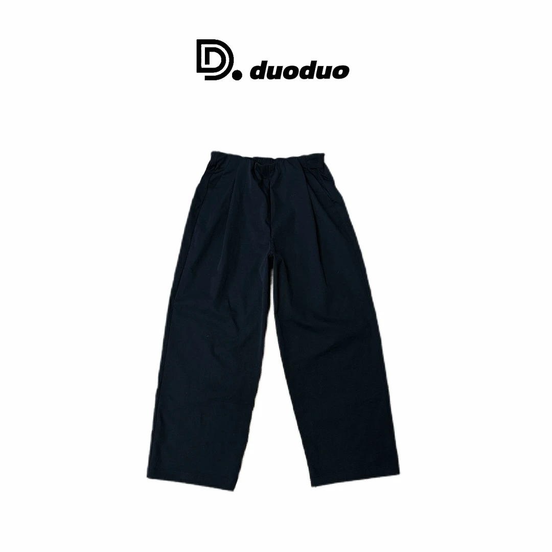 朵朵+ 夏季新品休闲舒适直筒西装裤
