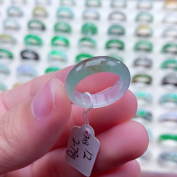 翡翠未镶嵌戒指12号