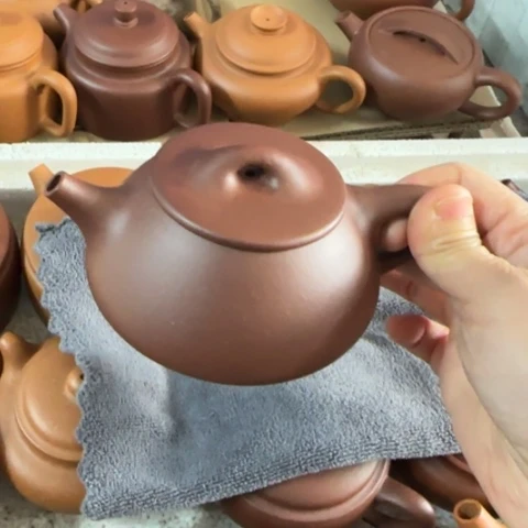 紫砂茶壶底槽泥料200c c