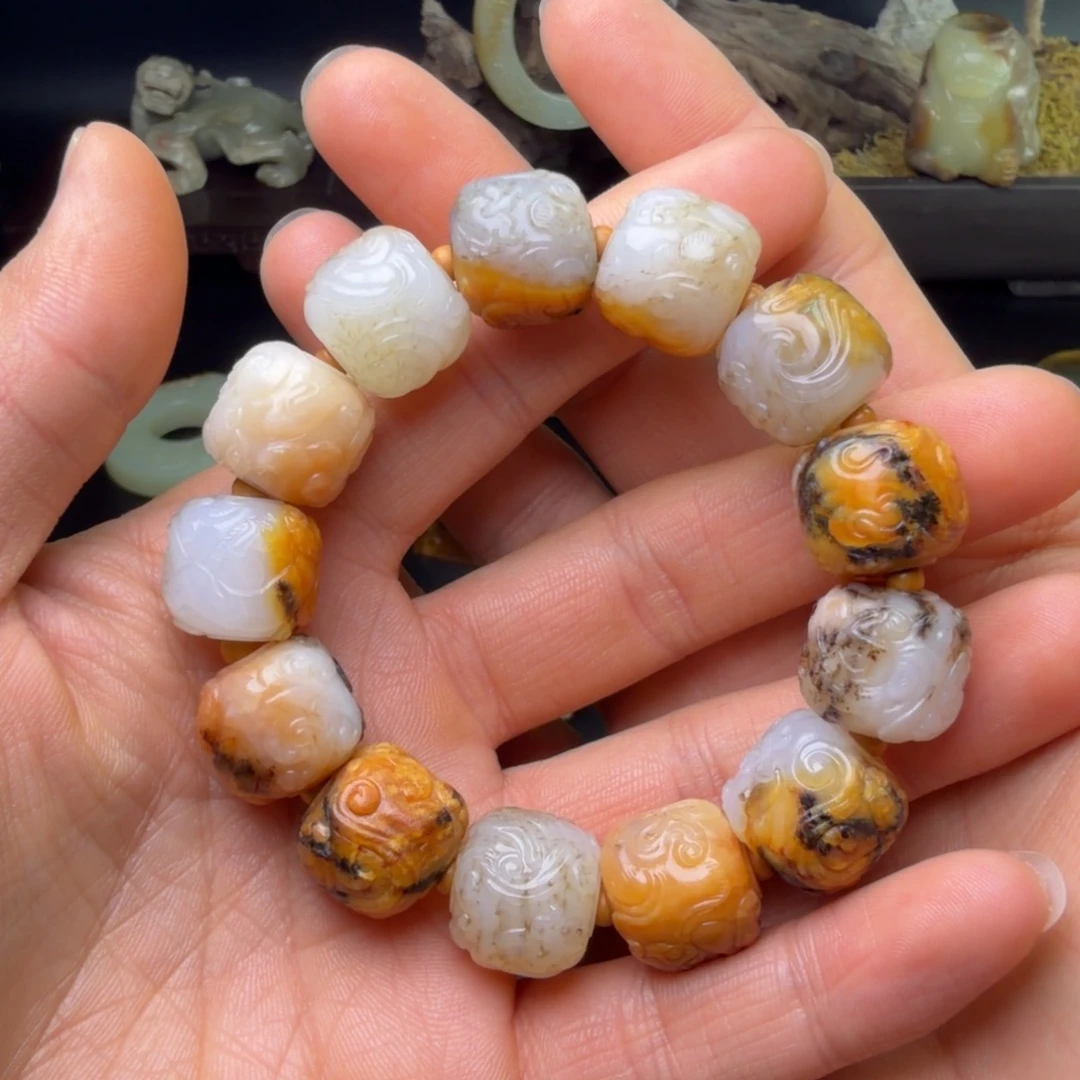 念***春和田玉（糖玉）未镶嵌挂件