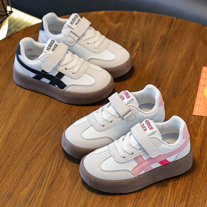 儿童阿甘鞋2025春新款女童运动鞋时尚男童板鞋轻便德训鞋宝宝童鞋