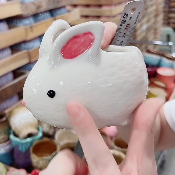 有孔.凑单10元陶瓷花盆发货！