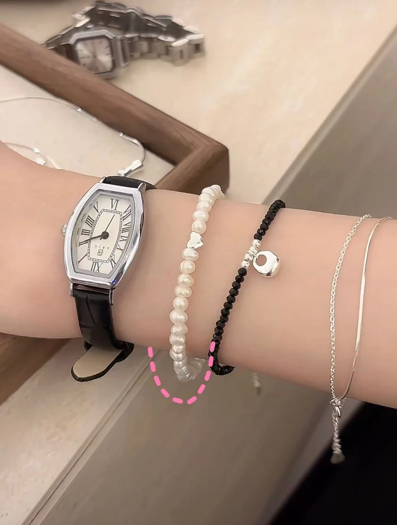 925银亚克力手链 C790#自带爆闪~设计感与颜值并存的珠珠手链