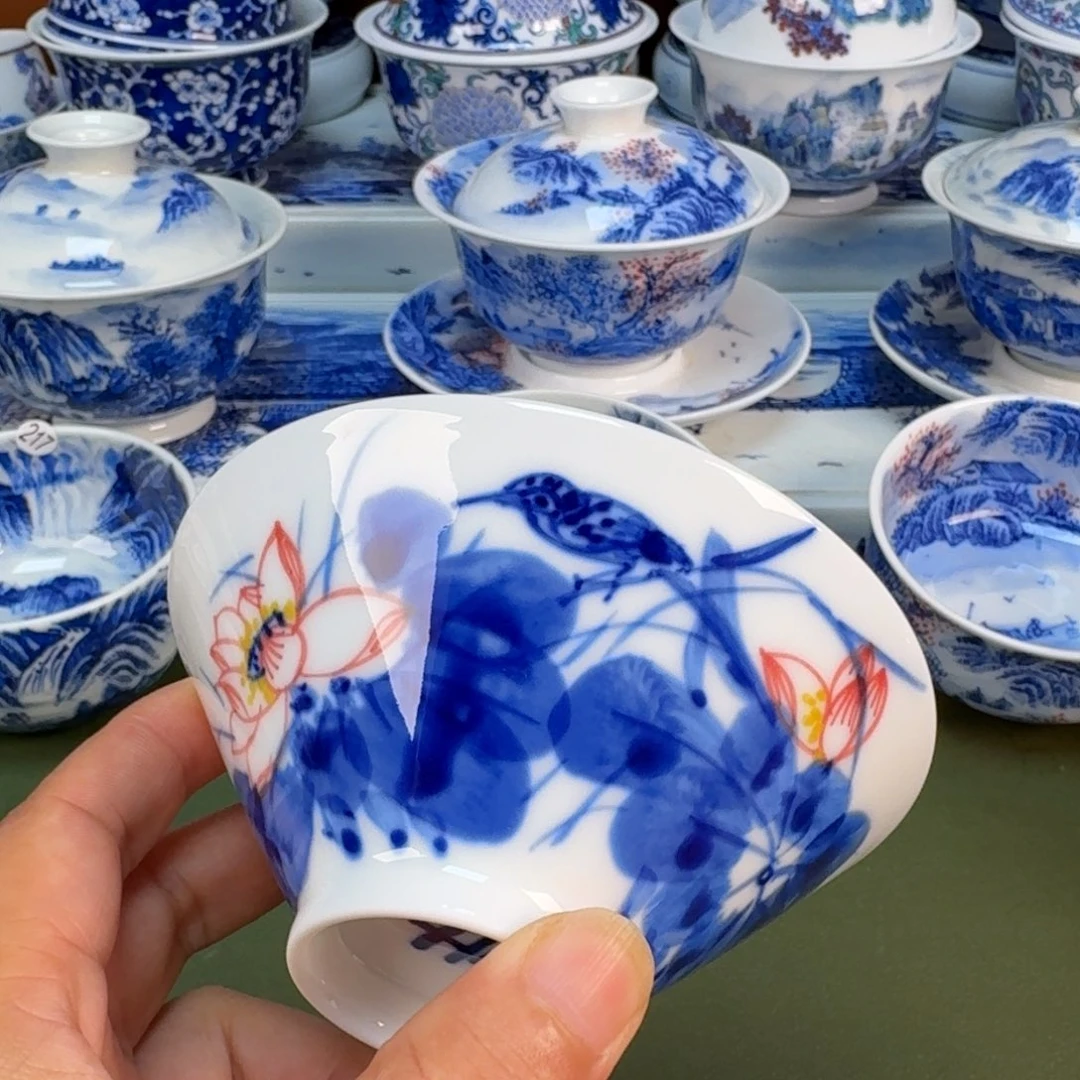 景德镇纯手绘茶具圆圆216