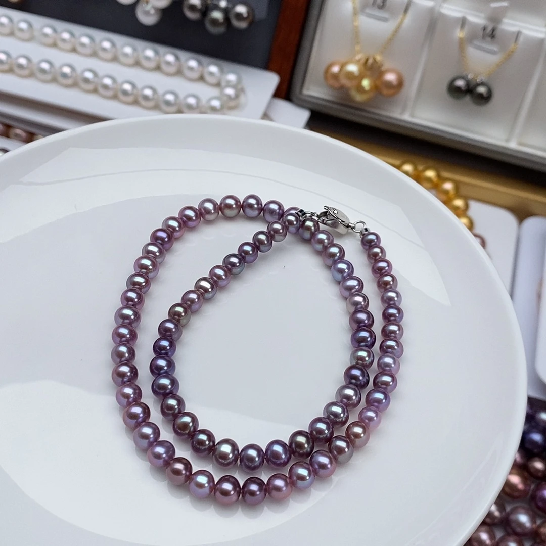 淡水珍珠合金颈饰