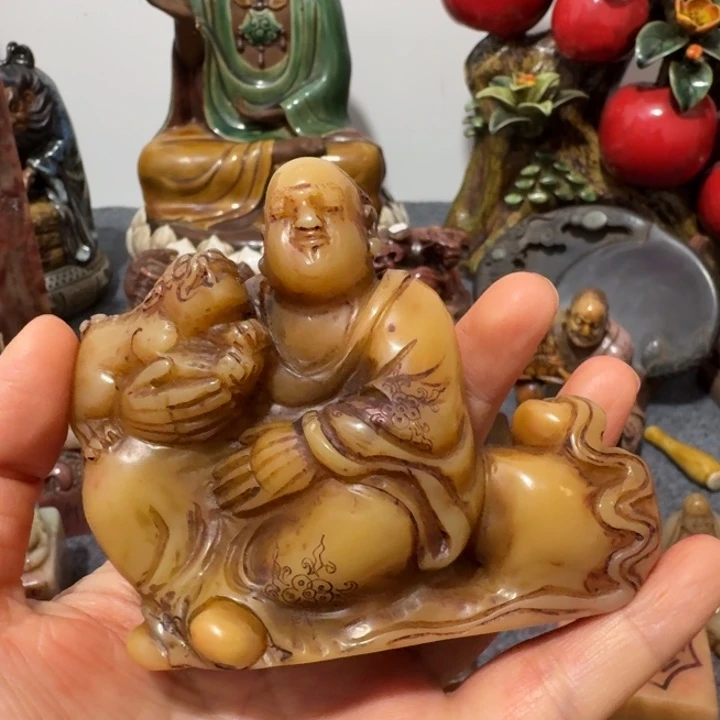 山***峰石材手工艺品摆件