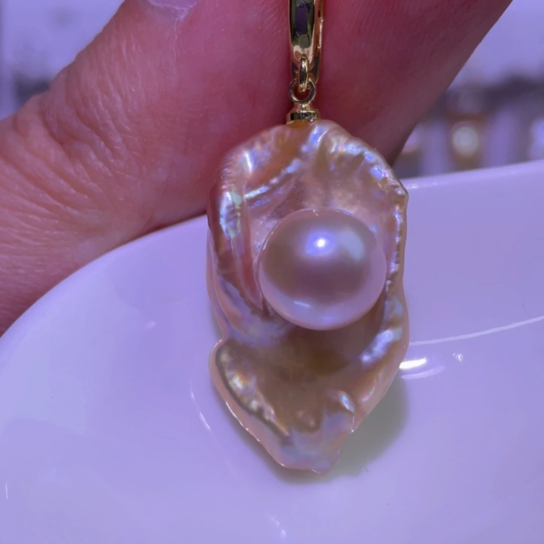 天然淡水珍珠吊坠淡水珍珠未镶嵌