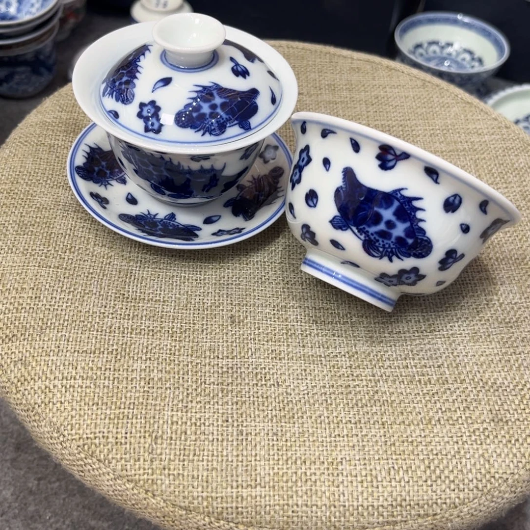 A***u景德镇陶瓷学院景德镇陶盖碗➕压手