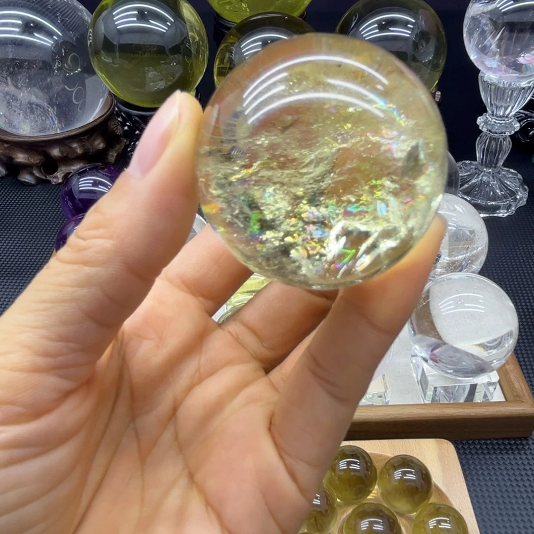 银S925镶嵌水晶珠宝半成品4.4公分