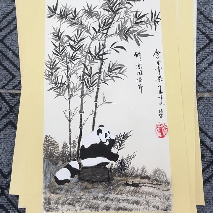 国画张丽老师50.30卡纸花鸟奇