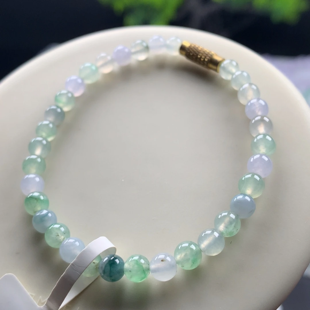 翡翠未镶嵌手链卡5