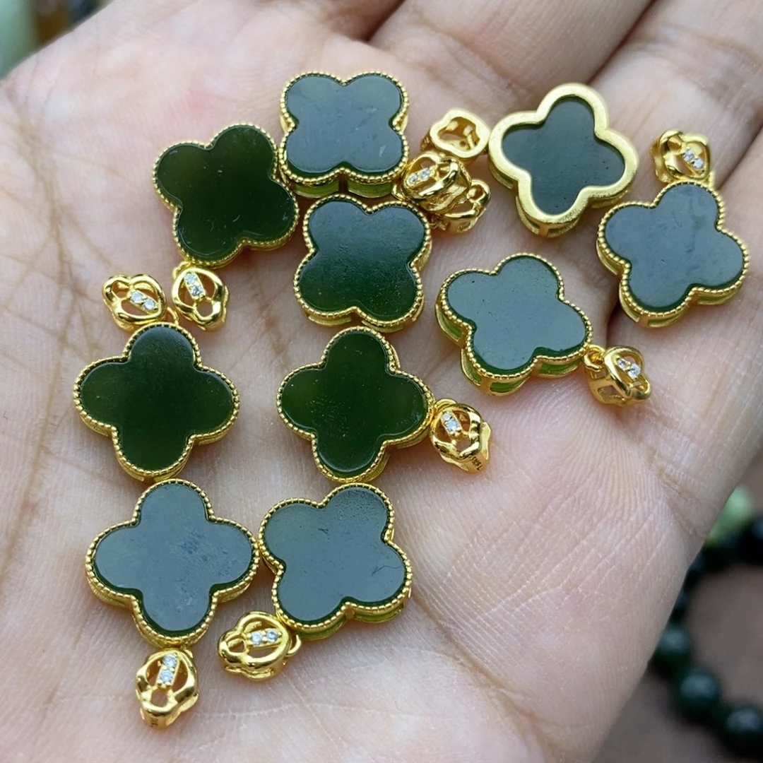 手串银S925镶嵌和田玉卡13