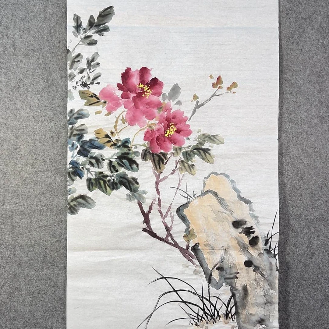 国画91 牡丹花等花开时节也可用