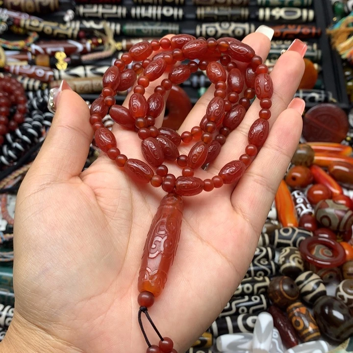 玛瑙/玉髓未镶嵌吊坠(赠链)