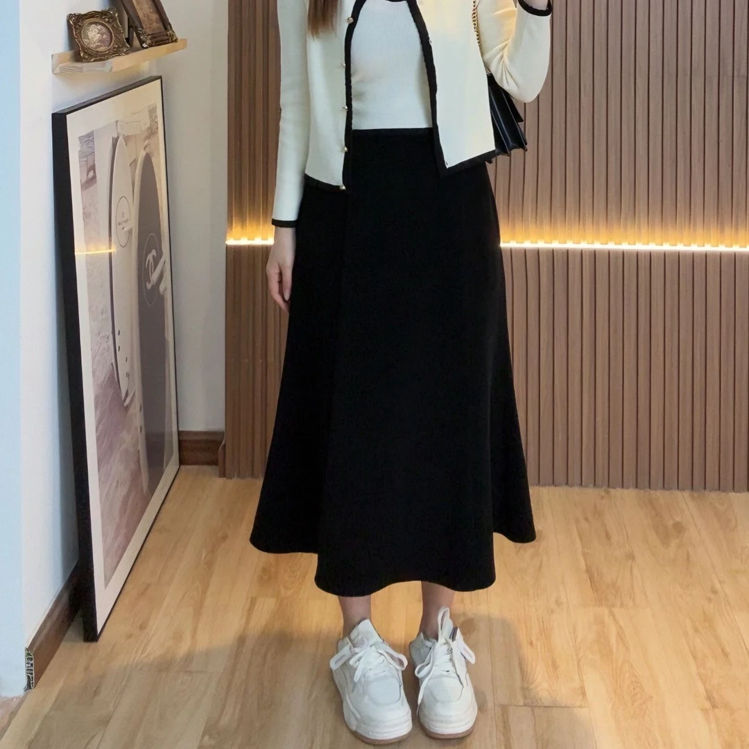 【仅裙子】花老爷秋冬新款厚款鱼尾裙HLY3058