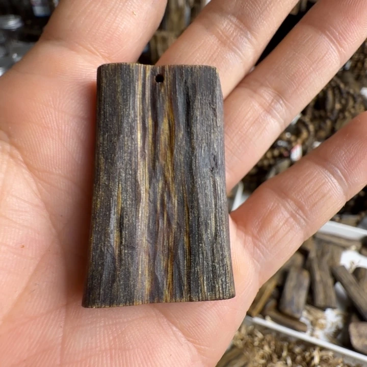 一***木沉香沉香碎屑奇楠沉香绿奇楠平安无事牌不退不换5.6克