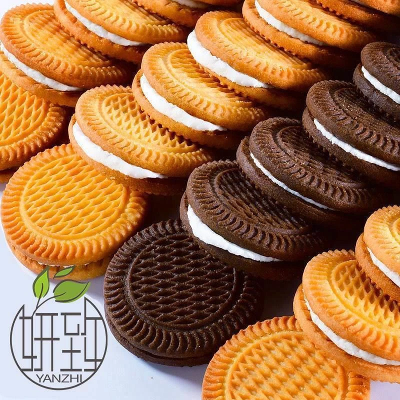 妍致多口味1+1夹心饼干5斤整箱网红零食小吃传统点心甜点食品1斤