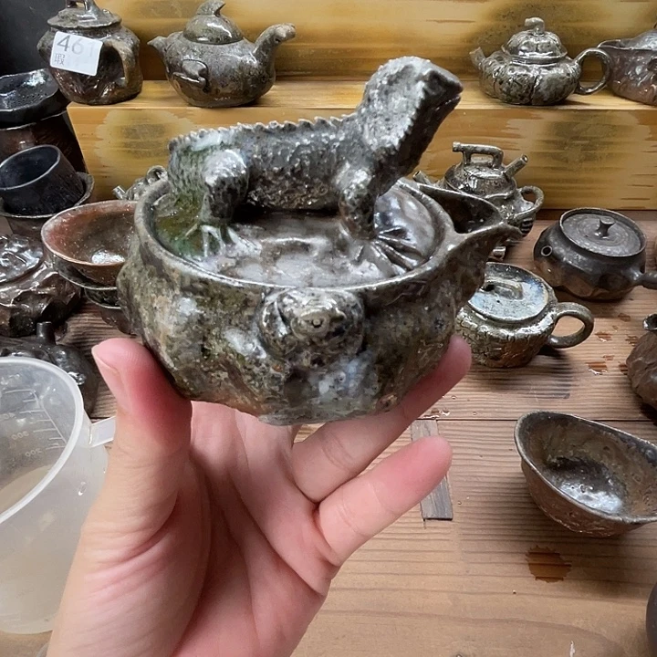 柴烧茶壶福利茶器