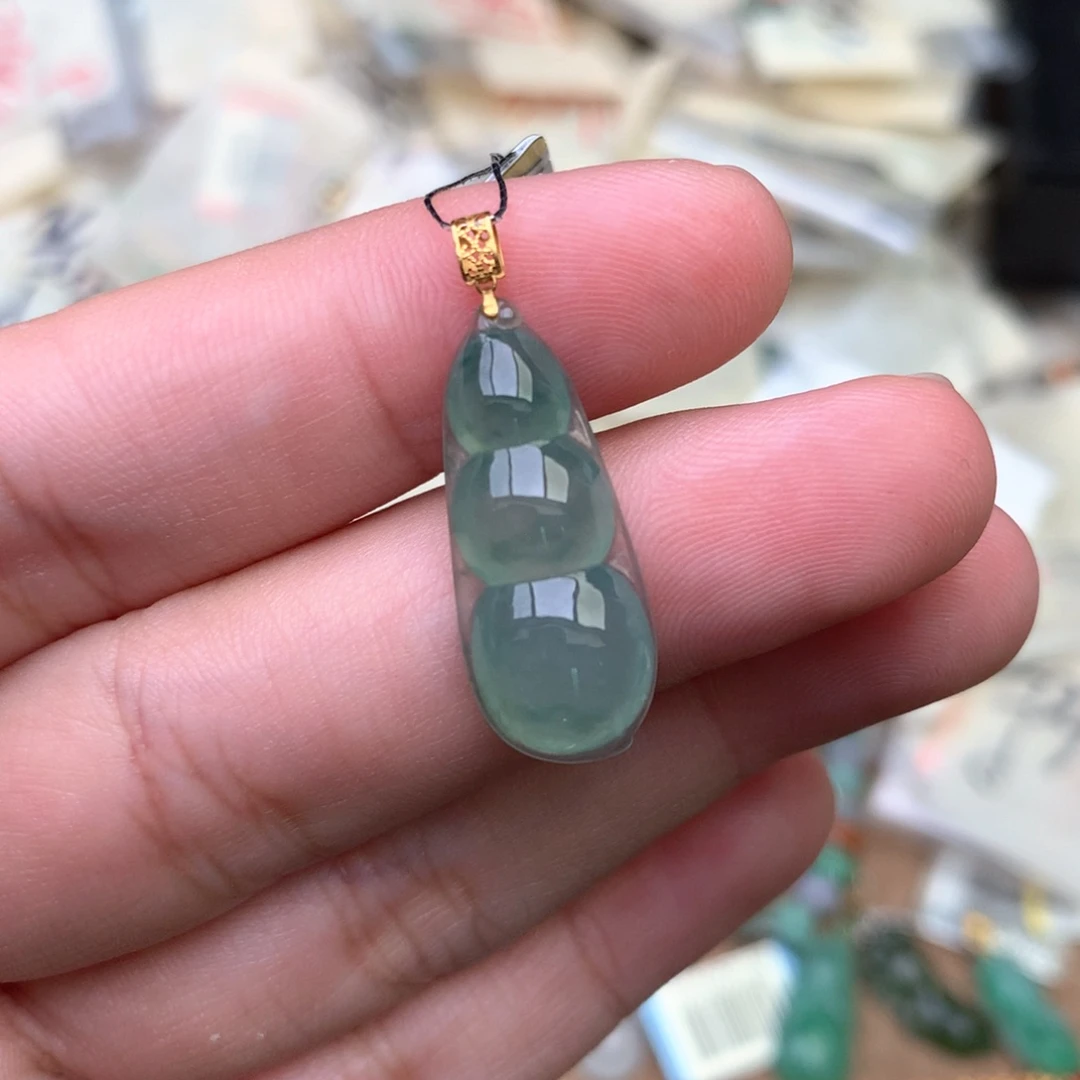 【闪购商品】18K金镶嵌挂件翡翠一