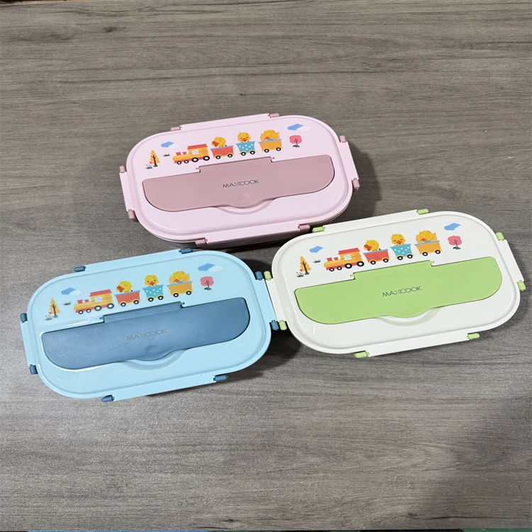卡通风儿童饭盒316/304分格式幼儿园小学生保温饭盒