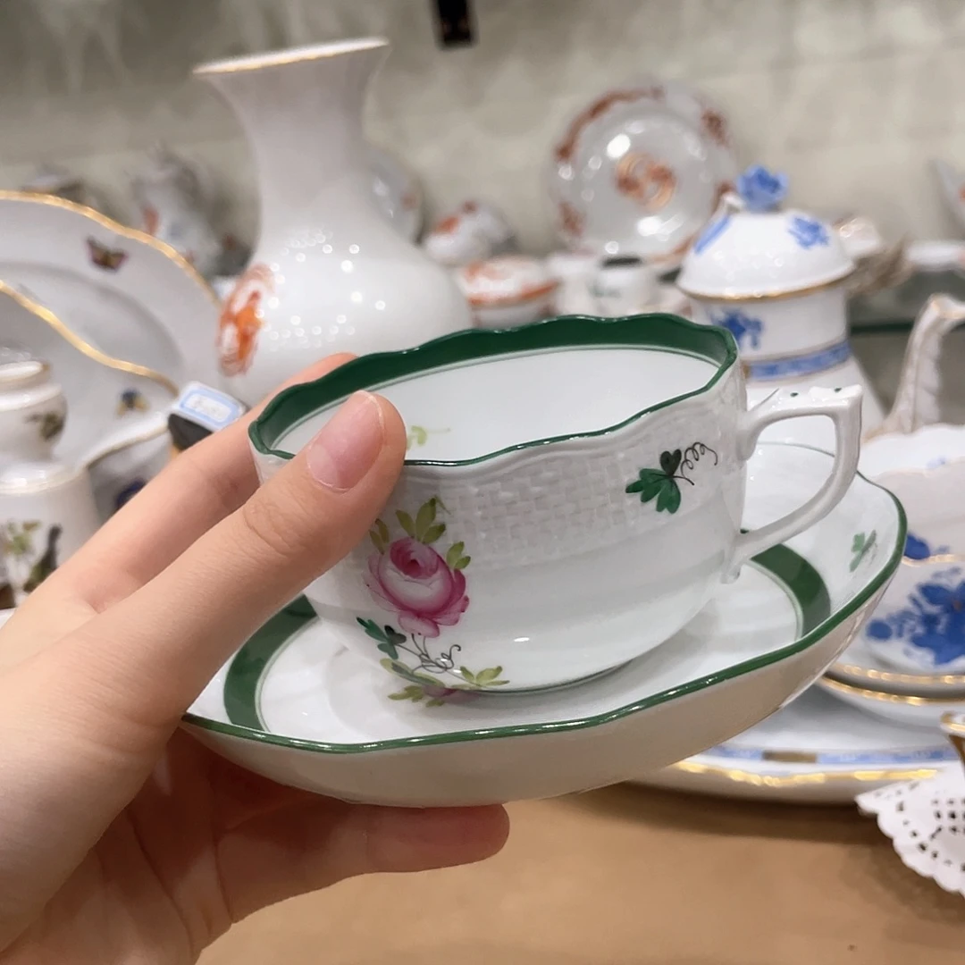 瓷片中古赫伦咖啡杯