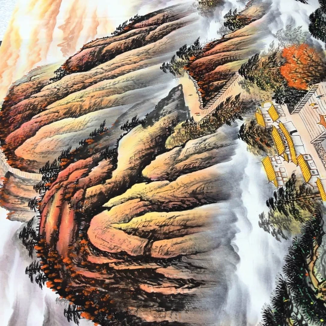 国画国画作品老师手绘