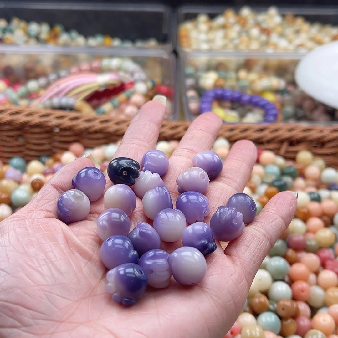 白玉菩提吊坠Q/12mm/22颗