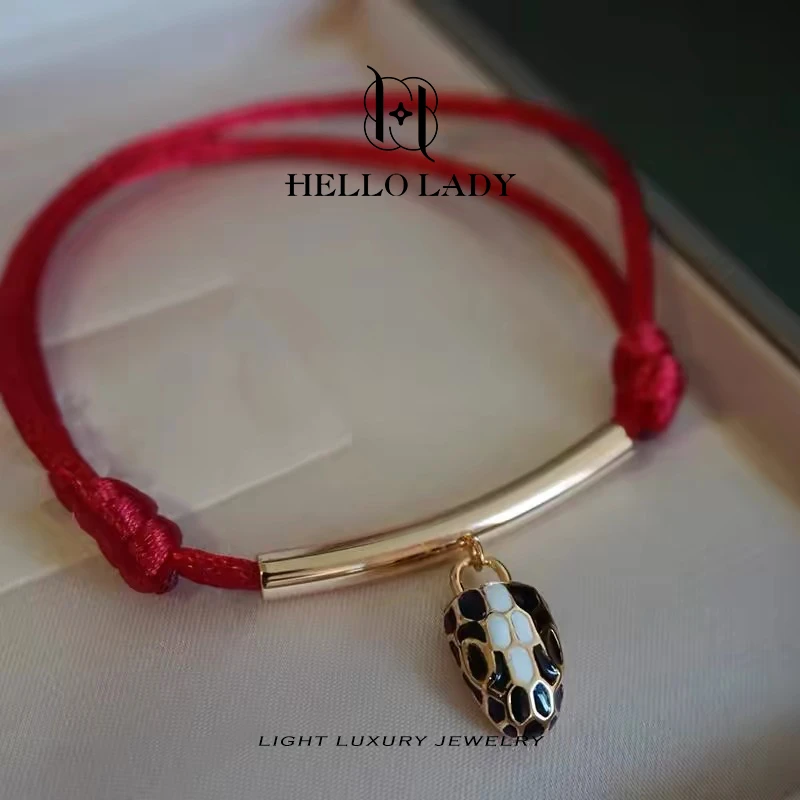 【V金版本】精工CNC 红绳蛇头手链1487