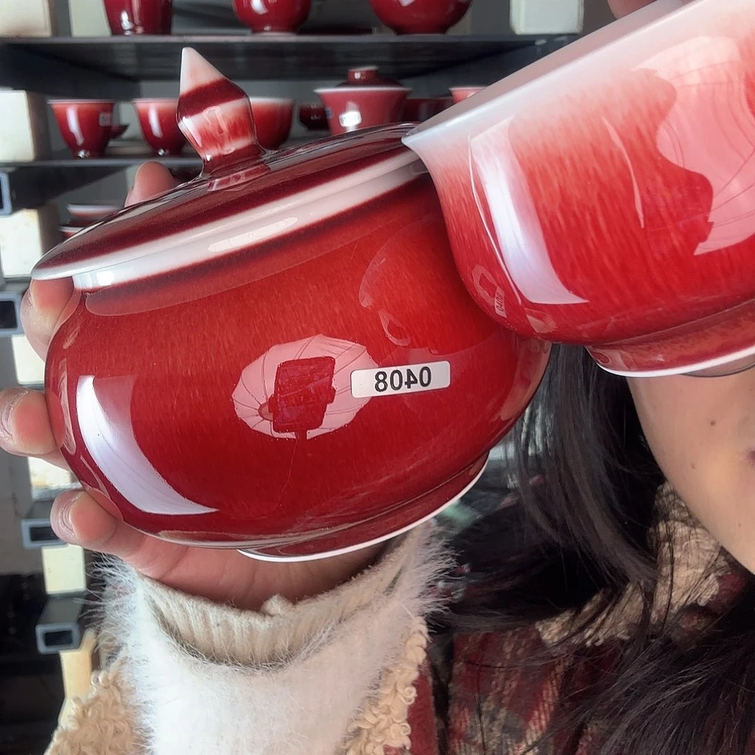 瓷片景德镇郎红陶瓷