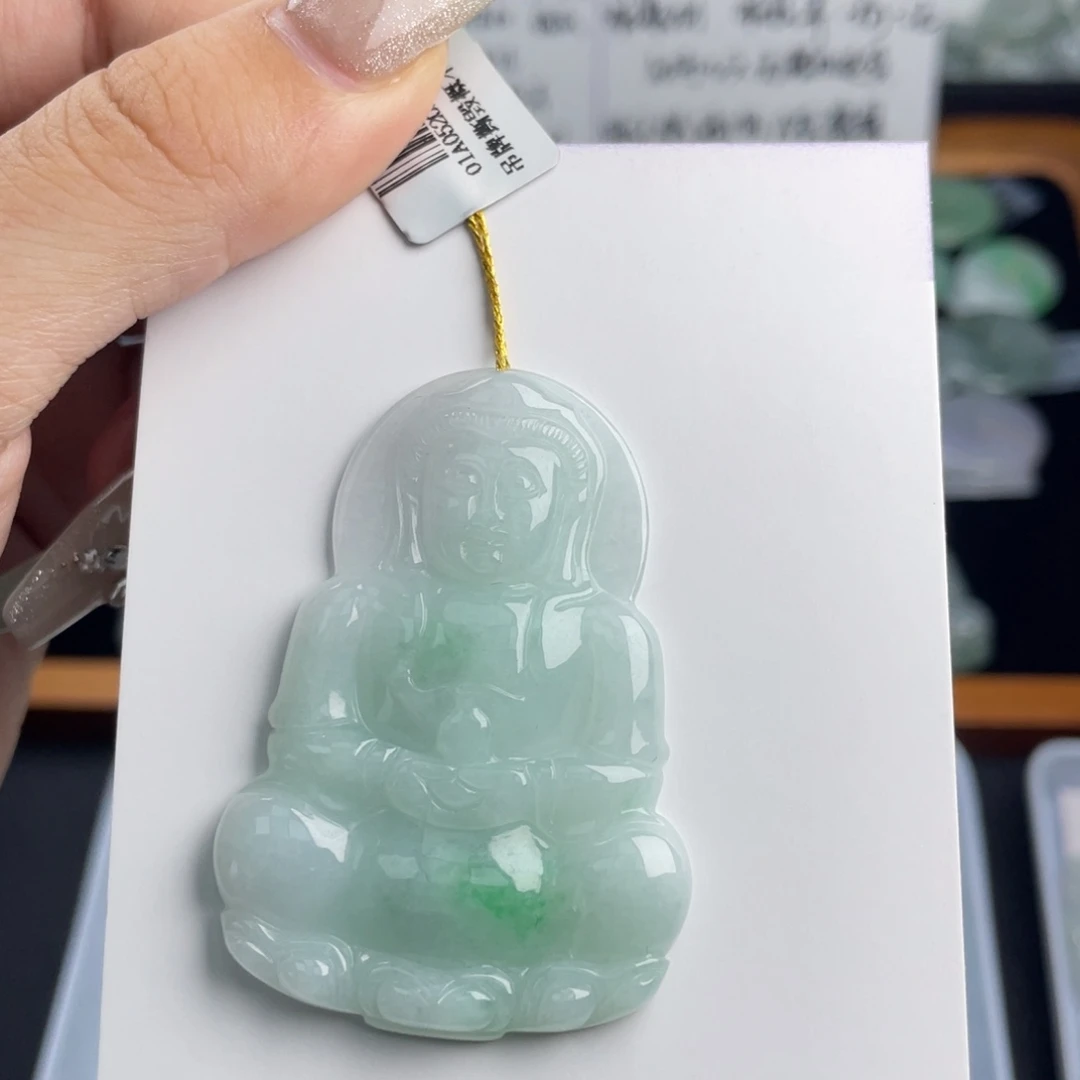颈饰未镶嵌翡翠观音