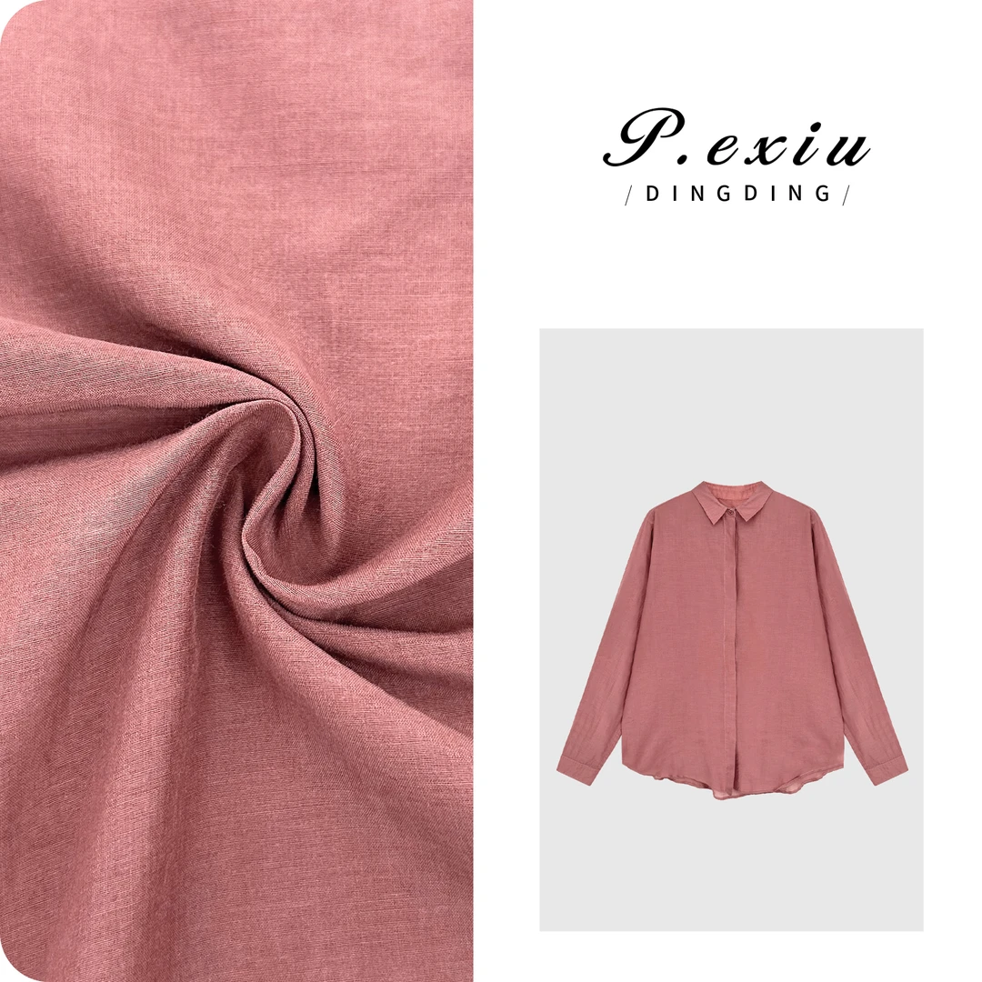 PanYiXiu/潘依绣【树莓果酱】桑蚕丝轻盈舒适氛围感长袖衬衫W-62866