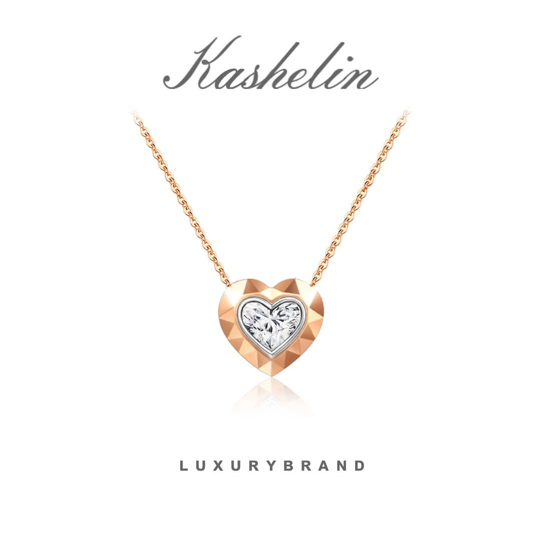 坠链均925银 KS坠链均925银 英【高定CNC】设计师款爱心项链~8208Y
