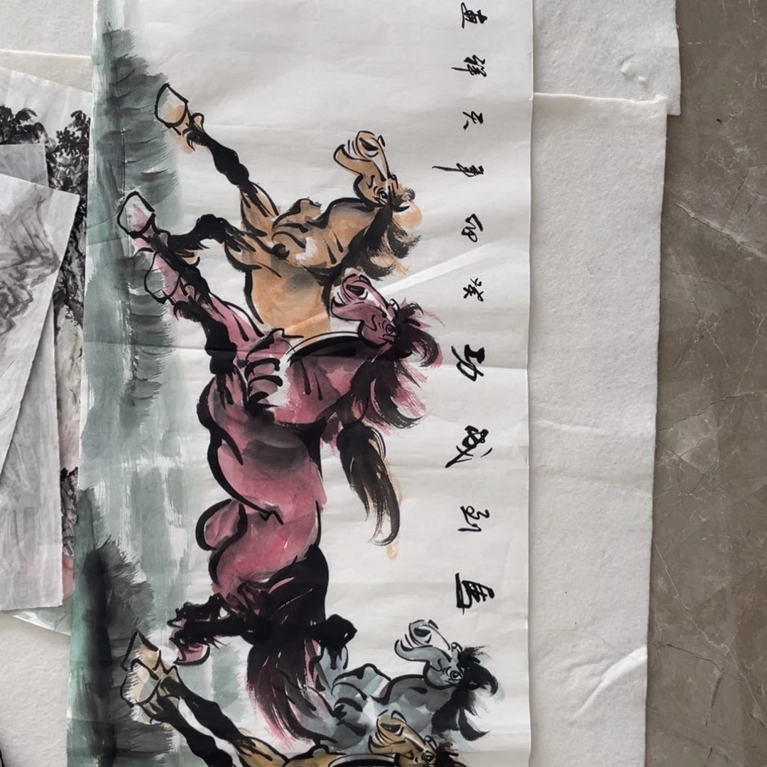 国画陈天祥老师绘画