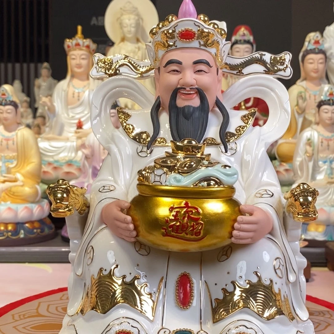 摆件y*财爷白衣摆件