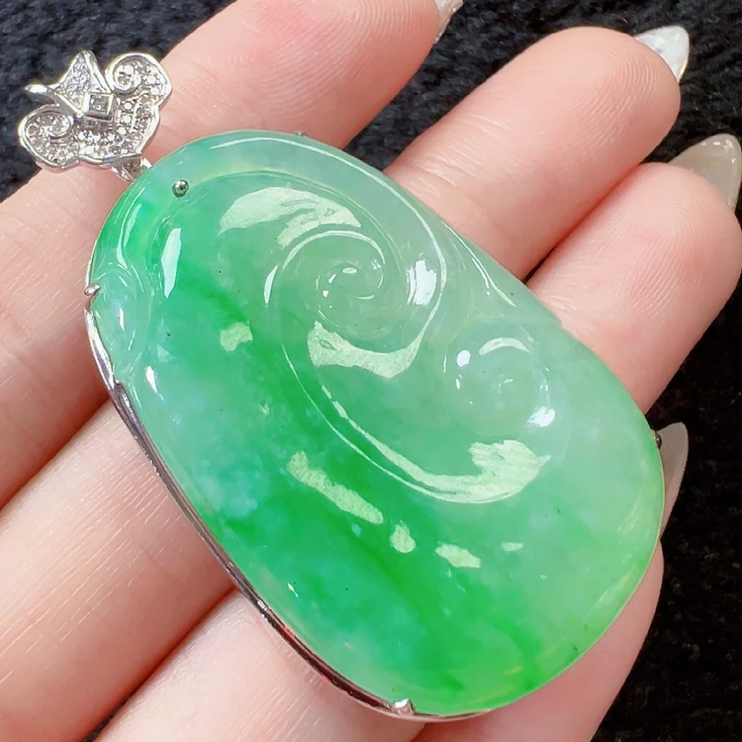 翡翠颈饰18K金镶嵌【福利价】签收后24小时鉴赏期