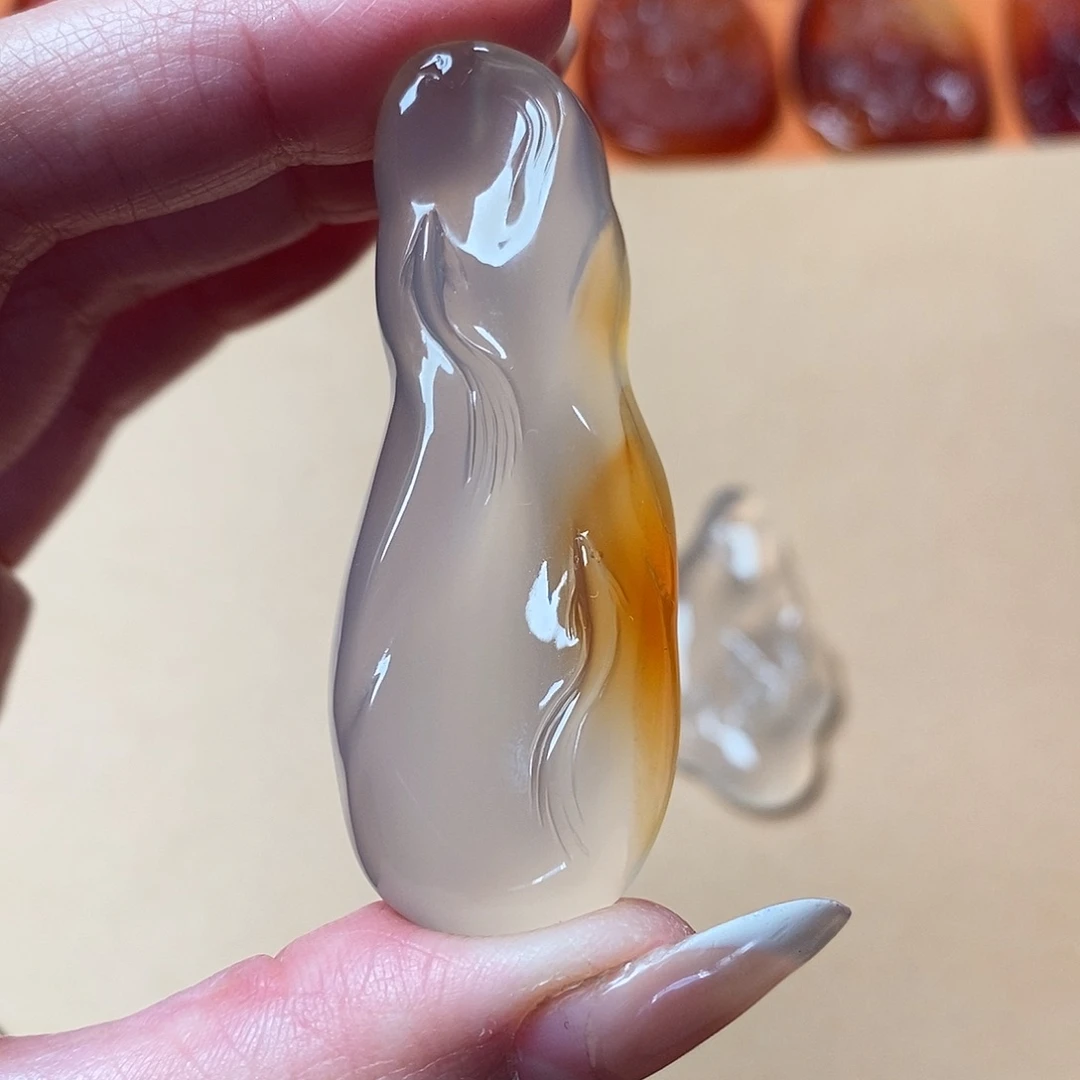 F***青玛瑙/玉髓未镶嵌颈饰