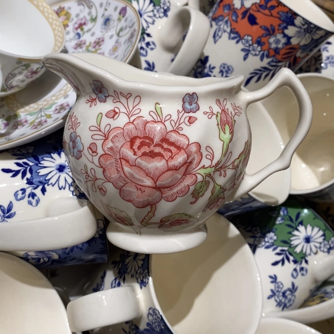 瓷全新沙漠玫瑰奶罐