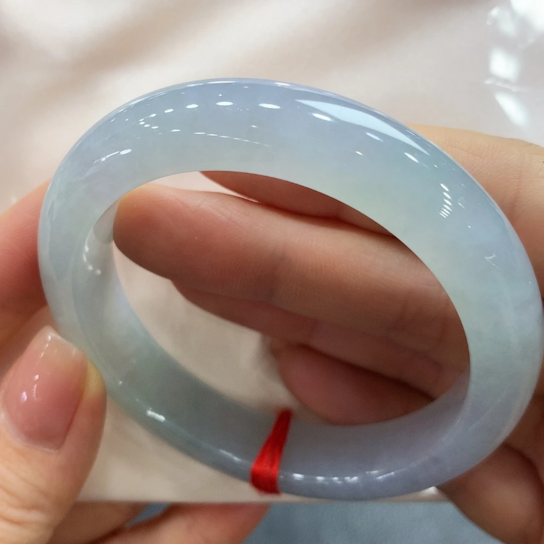 翡翠未镶嵌手镯55正圈两天鉴赏