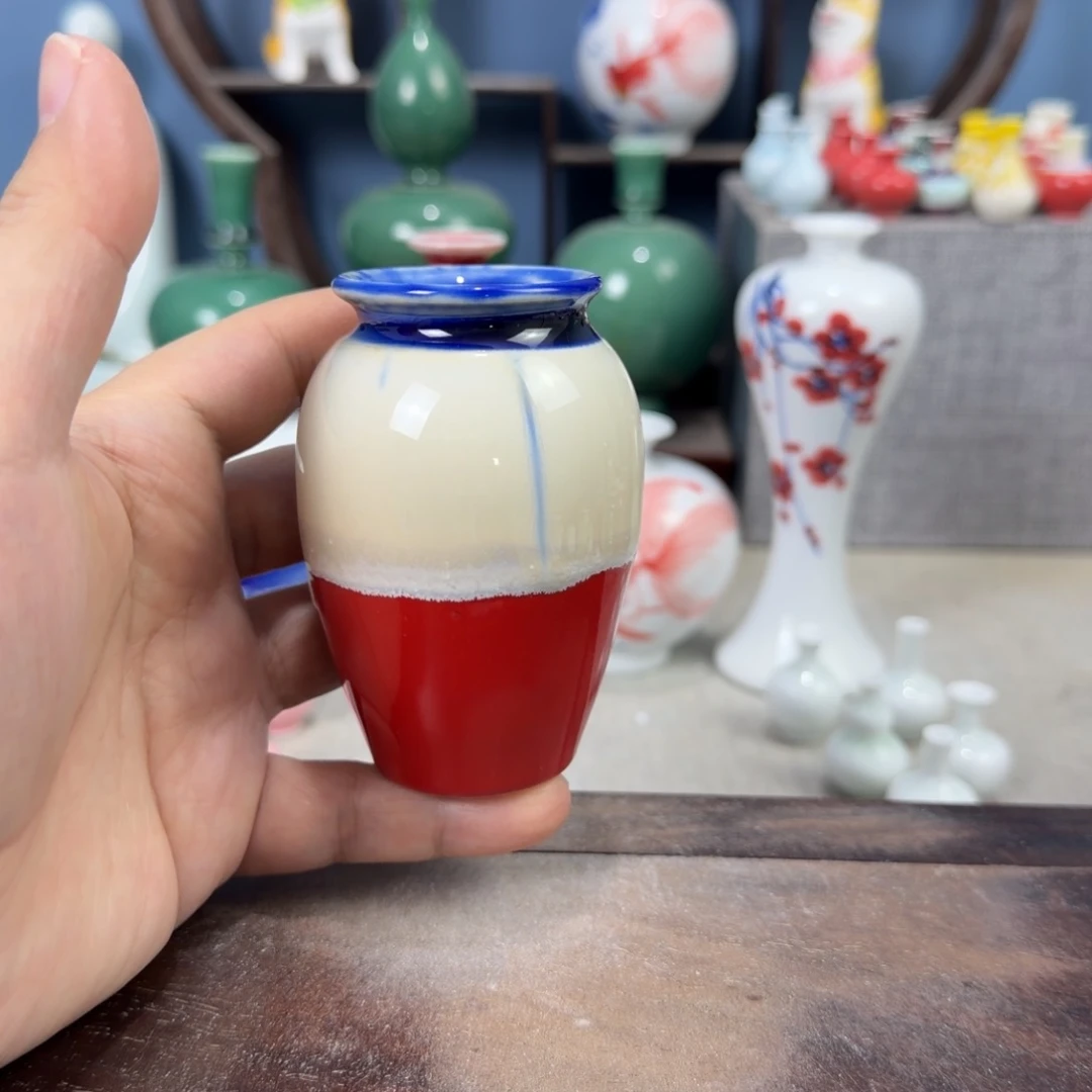陶瓷手工小花器摆件