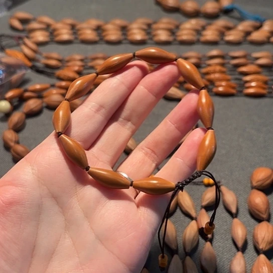 橄榄核手串/手链小**罐0.8小柳叶手串