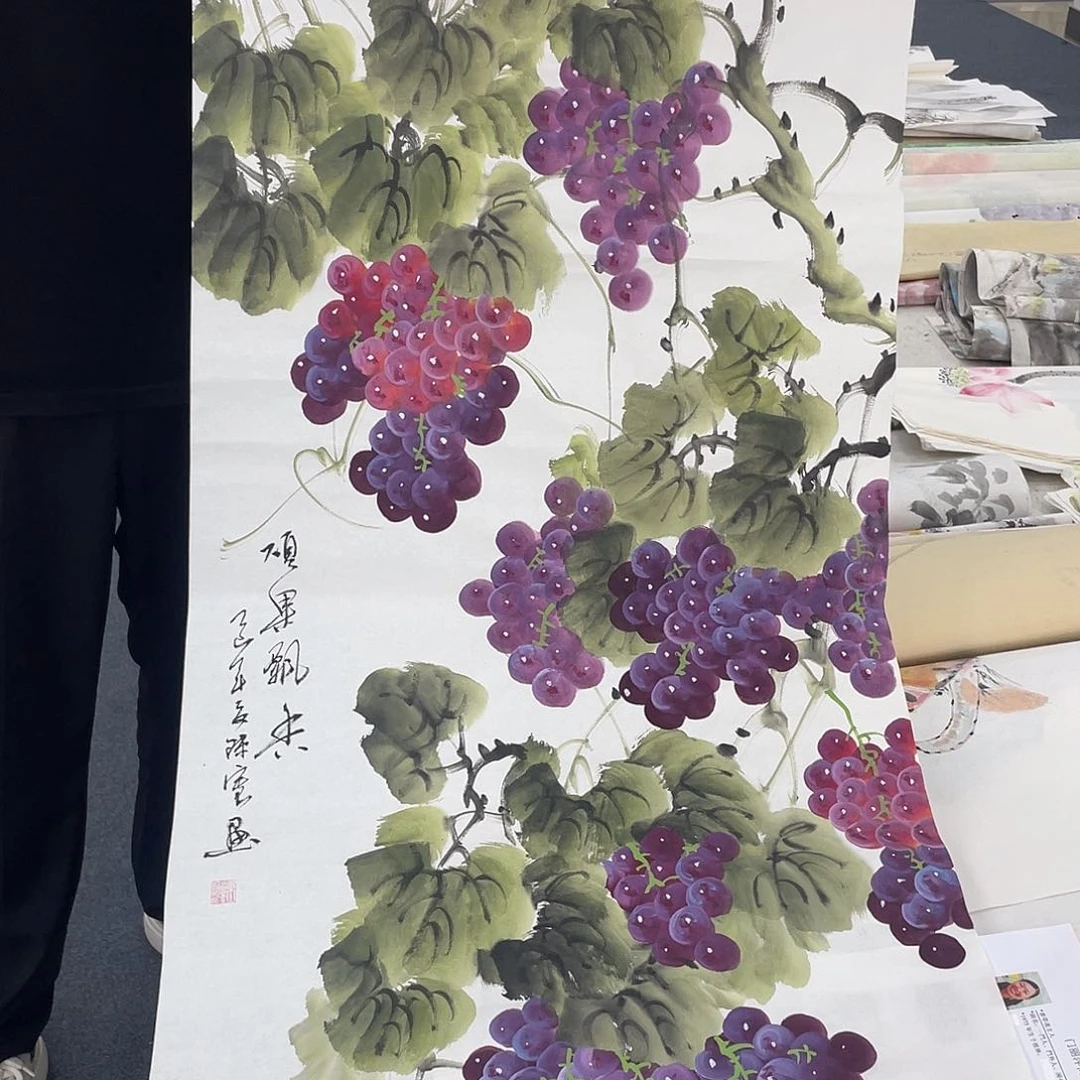 国画纯手绘字画宣纸