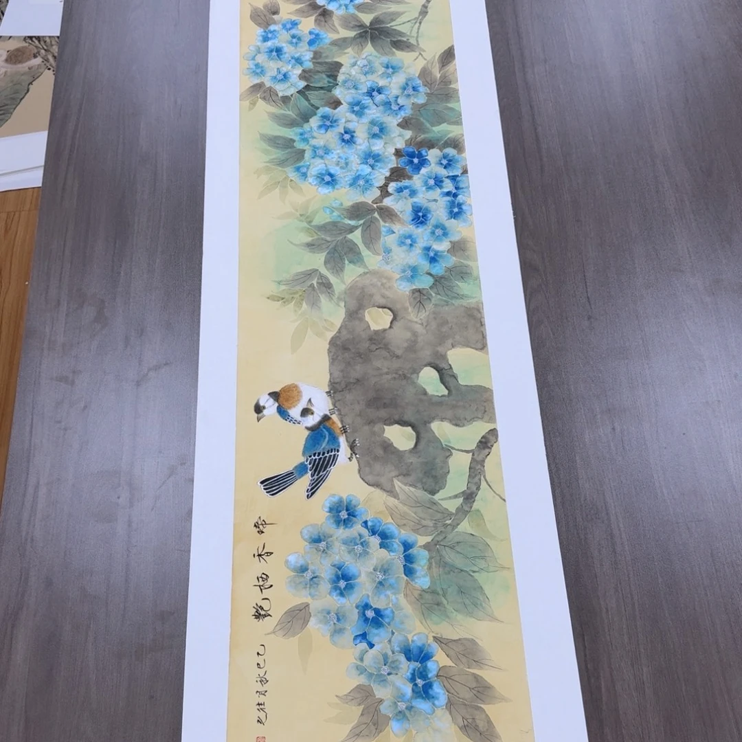 国画国画作品山水花鸟