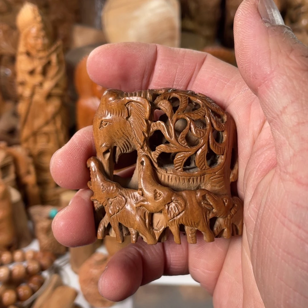 檀香木把件荣*老山檀香精品老物件